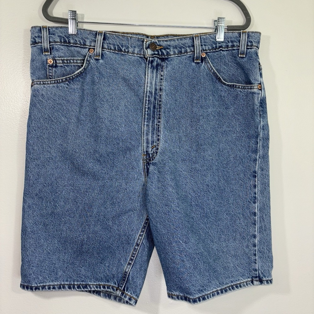 Vintage Levi's 505 Denim Shorts Size 42 orange label paper tag USA NWT READ